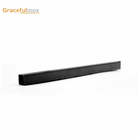 factory price stainless steel square pipes directly selling black powder spraying 