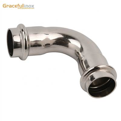 Stainless Steel Bend Pipe Pressfittings Elbow 90 Degree