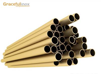 Stainless steel color pipe 304 201 golden powder coat tubes 