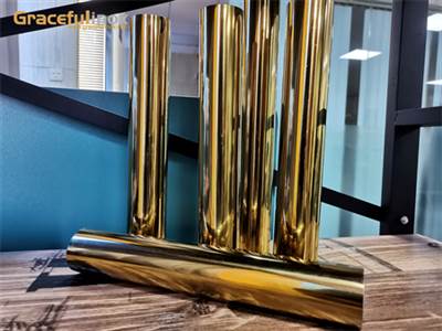 Titanium Gold Polishing Round Pipes S S Pipes