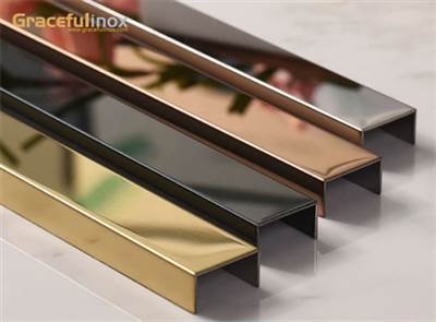 Stainless Steel Colorful Inverted U-slot Pipe Decorative Usage